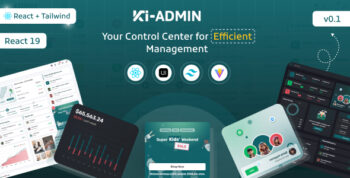 Ki-admin React + Tailwind + Typescript  Admin Dashboard Template