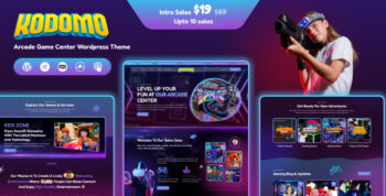 Kodomo - Arcade Game Center WordPress Theme