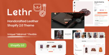 Lethr - Handcrafted Leather Shopify 2.0 Theme