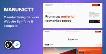 Manufactt - Manufacturing Services Website Symfony Template