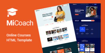 MiCoach - Online Courses HTML5 Template