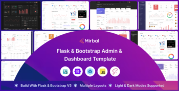 Mirbal - Flask Admin & Dashboard Template