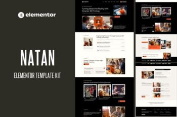Natan - 3D Printing Services Elementor Template Kit