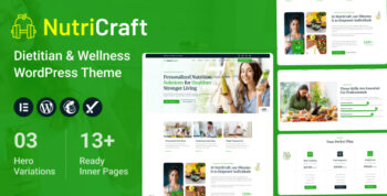 NutriCraft - Dietitian & Wellness WordPress Theme