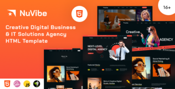 NuVibe - Creative Digital Business & IT Solutions Agency HTML Template