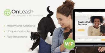 OnLeash | Dog Walking & Pet Veterinary WordPress Theme
