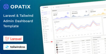 Opatix - Laravel 13 & Tailwind CSS 4 Admin Dashboard Template