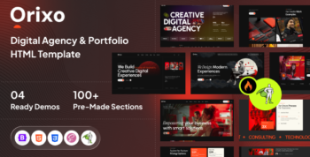 Orixo - Digital Agency & Portfolio HTML Template