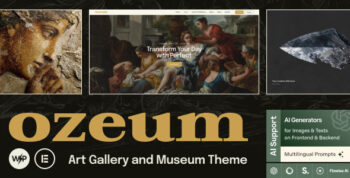 Ozeum | Art Gallery and Museum Theme