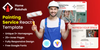 Painting Service React Template - Home Rakshak