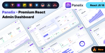 Panelix - Premium React Admin Dashboard Template