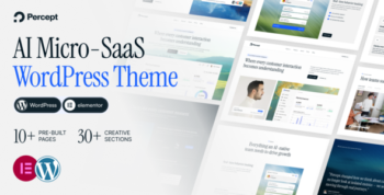 Percept – AI Micro-SaaS & Startup WordPress Theme