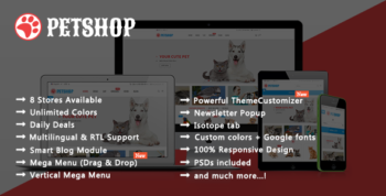 Pet Shop - Animal Care PrestaShop Theme
