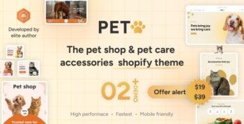 Peto - The Pet Shop & Pet Care Accessories Shopify 2.0 Theme