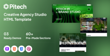 Pitech - Creative Agency & Portfolio HTML Template