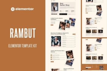 Rambut - Barbershop Elementor Pro Template Kit