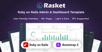 Rasket - Ruby on Rails Admin Dashboard Template