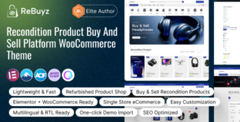 ReBuyz – Recondition Product Buy and Sell Platform WooCommerce Theme