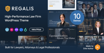 Regalis - Lawyer, Attorney and Law Firms WordPress Theme