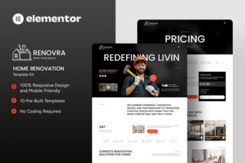 Renovra - Home Renovation Elementor Template Kit