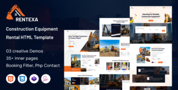 Rentexa | Construction Equipment Rental HTML5 Template