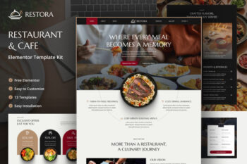 Restora - Restaurant & Cafe Elementor Template Kit