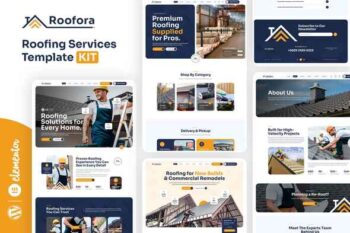 Roofora - Roofing Services Elementor Template Kit