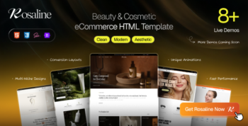 Rosaline - Beauty & Cosmetic eCommerce HTML Template