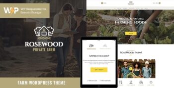 Rosewood | Organic Farming Agriculture Land WordPress Theme