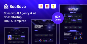 Saasavo – AI Agency & AI SaaS Startup HTML5 Template