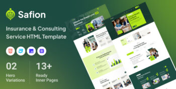 Safion - Insurance & Consulting Service HTML Template