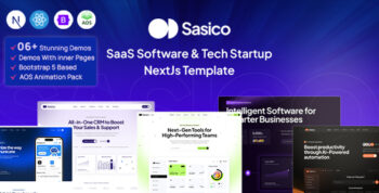 Sasico - SaaS Software & Tech Startup NextJs Template