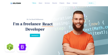 Selfown - NodeJs Personal Portfolio Template