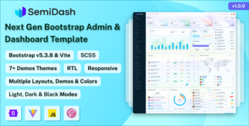 Semidash - Bootstrap Admin & Dashboard Template