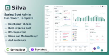 Silva - Spring Boot Admin & Dashboard Template
