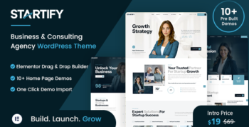 Startify – Business & Consulting Agency Elementor WordPress Theme