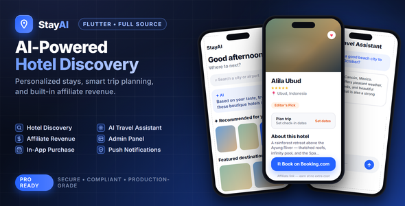 StayAI — AI Hotel Booking Flutter App with Firebase Backend & Admin ...