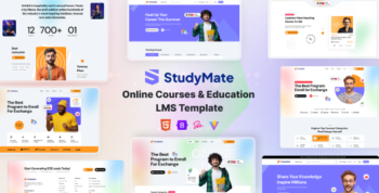 StudyMate - Online Courses & Education LMS Template