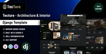 Tecture - Architecture and Interior Django Template