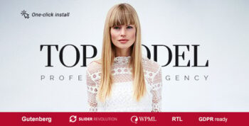 Top Model - Agency and Fashion WordPress Theme