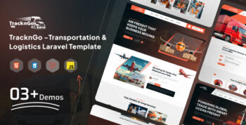 TRACKNGO - Transportation & Logistics Laravel Template