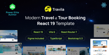 Travila - Modern Travel & Tour Booking React 19 Template