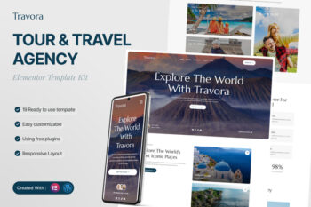 Travora - Yacht Club & Boat Rental Elementor Template Kit