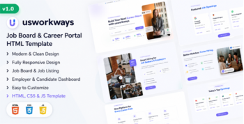 Usworkways – Job Listing & Directory HTML Template