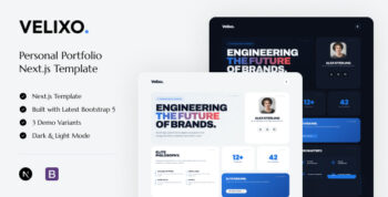 Velixo - Personal Portfolio Next.js Template