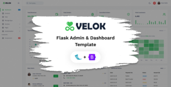 Velok - Flask Admin Dashboard Template