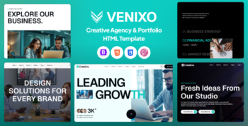 Venixo - Creative Agency & Portfolio HTML Template