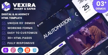 Vexira - Digital & AI Agency HTML Template