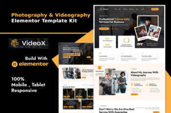 Videox - Photography & Videography Services Elementor Template Kit