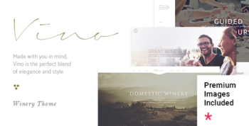 Vino - A Refined Winery, Wine Bar and Vineyard WordPress Theme